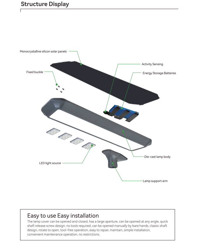 80w all in one solar street light